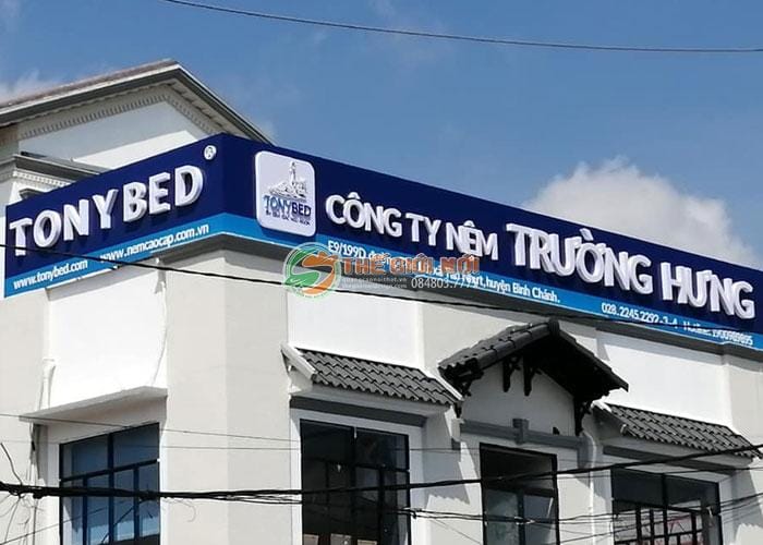 Biển hiệu quảng cáo cho hệ thống nệm Tony Bed