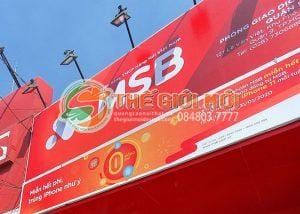 Biển hiệu quảng cáo cho hệ thống MSB Bank