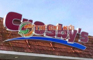 chữ nổi tòa nhà