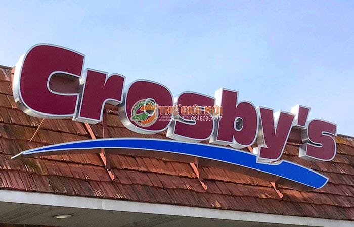 chữ nổi tòa nhà