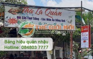 bảng hiệu quán nhậu