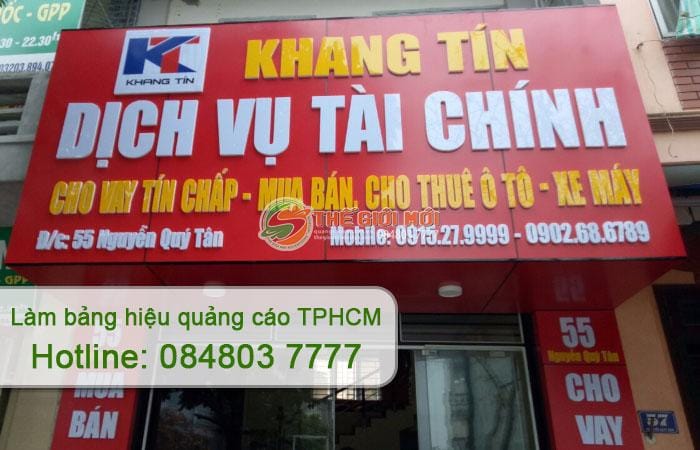làm bảng hiệu quảng cáo tphcm