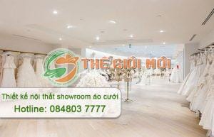thiết kế nội thất showroom áo cưới