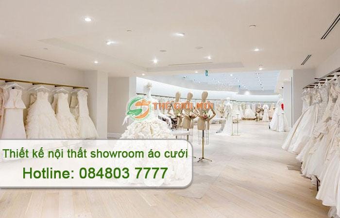 thiết kế nội thất showroom áo cưới
