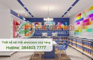 thiết kế nội thất showroom cửa hàng