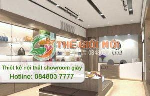 thiết kế nội thất showroom giày