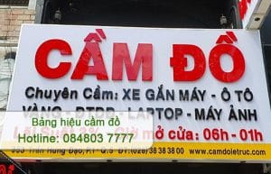 bảng hiệu cầm đồ