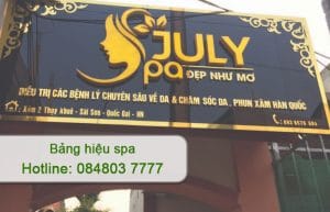 bảng hiệu spa
