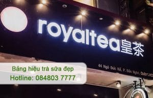 bảng hiệu trà sữa đẹp