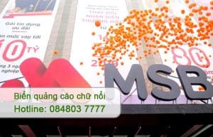 biển quảng cáo chữ nổi