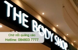 chữ nổi quảng cáo