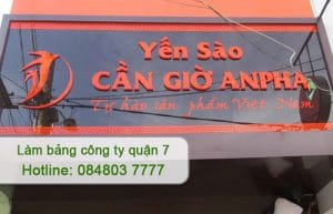 làm bảng công ty quận 7