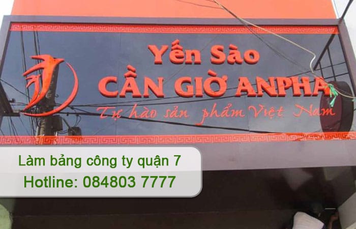 làm bảng công ty quận 7