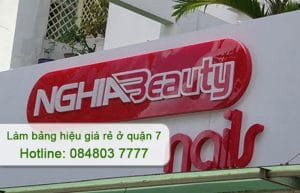 làm bảng hiệu giá rẻ quận 7