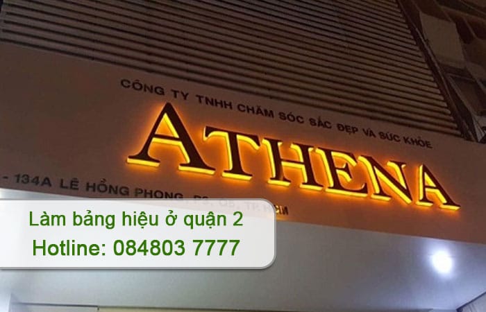 làm bảng hiệu ở quận 2