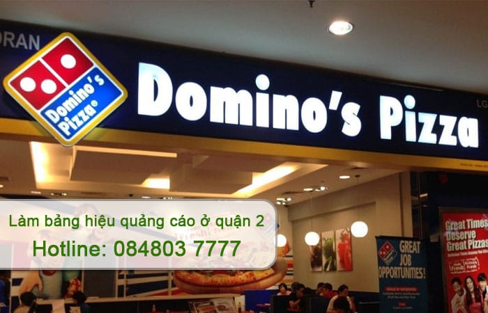 làm bảng hiệu quảng cáo ở quận 2