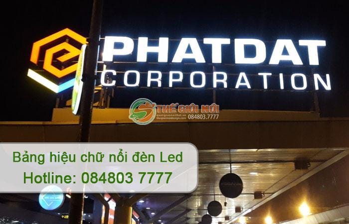 bảng hiệu chữ nổi đèn led