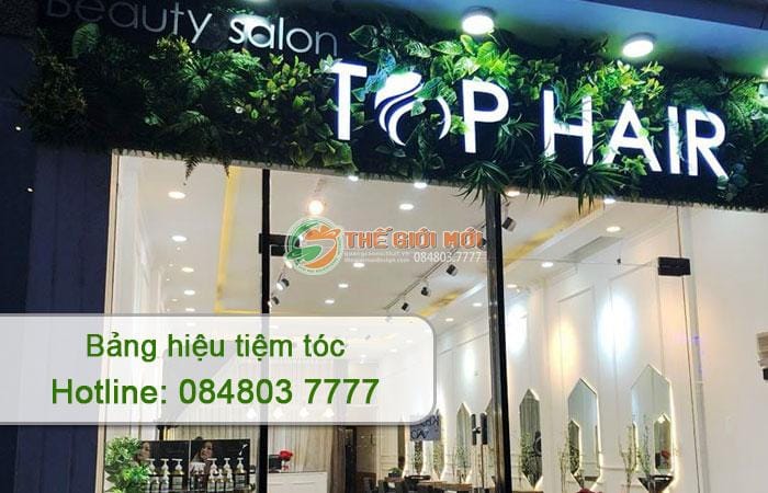 bảng hiệu tiệm tóc