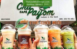 biển quảng cáo trà sữa