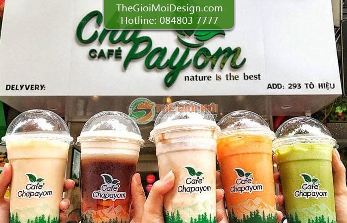 biển quảng cáo trà sữa