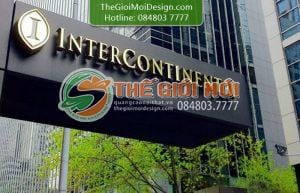 chữ nổi inox mặt mica