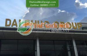 chữ nổi inox tòa nhà