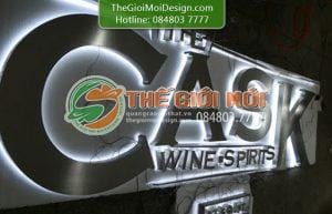 gia công chữ inox trắng