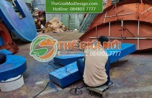 thi công chữ nổi tòa nhà