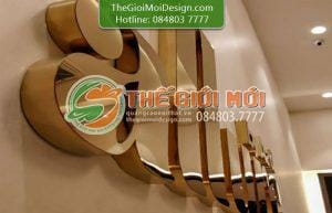gia công chữ nổi inox vàng