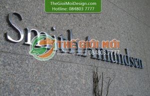 thi công chữ inox