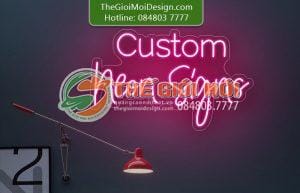 chữ mica đèn led