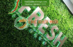 gia công chữ nổi inox trắng