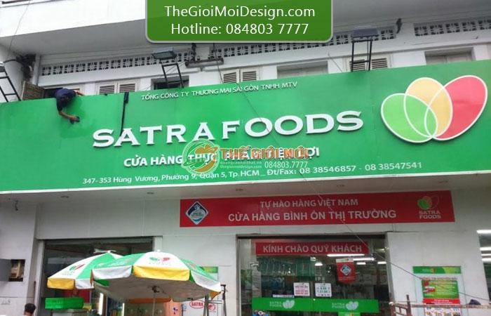 bảng hiệu cửa hàng thực phẩm
