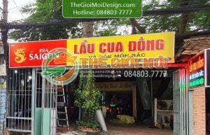 bảng hiệu đại lý bia