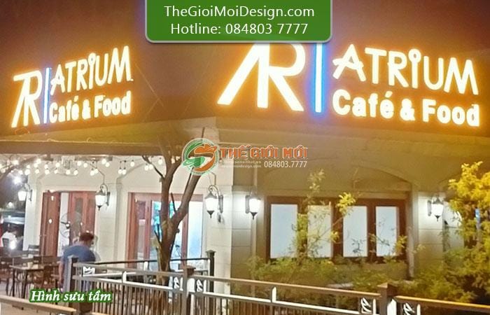 bảng hiệu tòa nhà cao tầng