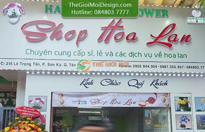 biển quảng cáo shop hoa