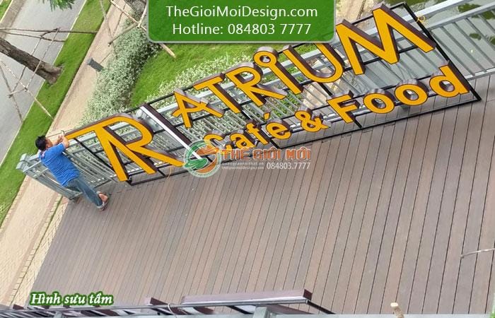 thi công bảng hiệu tòa nhà cao tầng