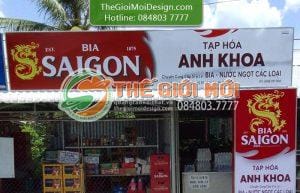 bảng hiệu tạp hoá đẹp