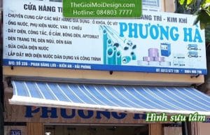 bảng hiệu cửa hàng điện nước