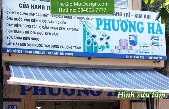 bảng hiệu cửa hàng điện nước