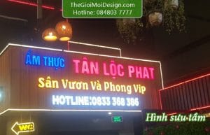 bảng hiệu quán ăn gia đình