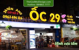 bảng hiệu quán ốc