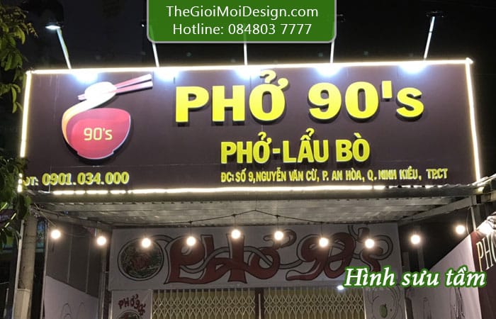 bảng hiệu quán phở đẹp
