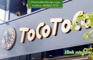 bảng quảng cáo trà sữa