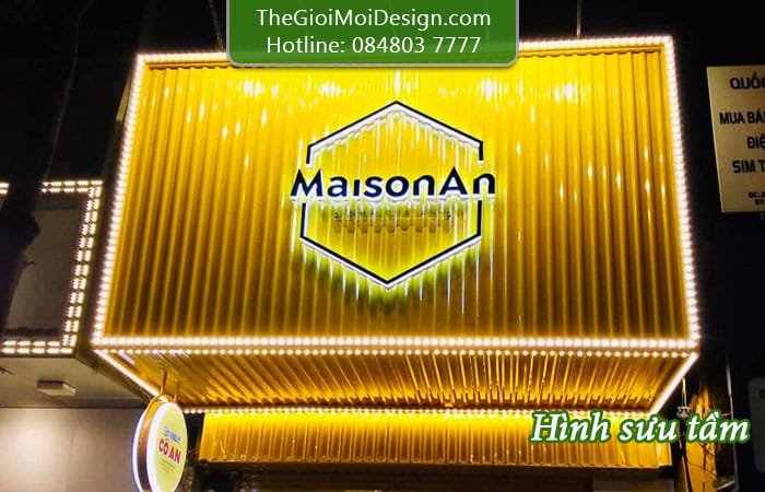 biển quảng cáo bằng tôn sóng