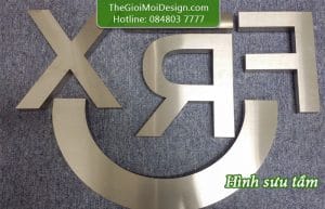 cắt logo chữ nổi