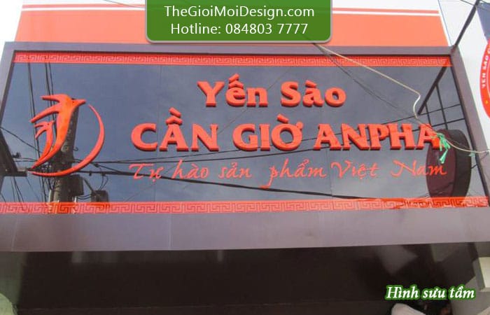 bảng hiệu yến sào