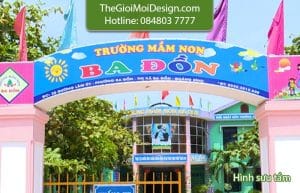 biển quảng cáo trường mầm non