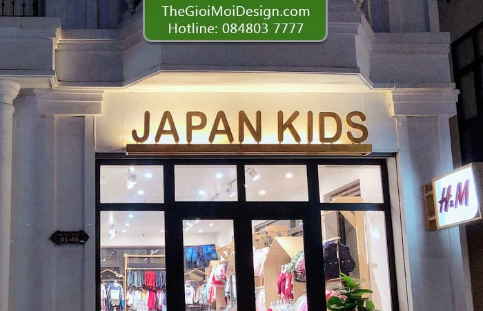 biển shop quần áo trẻ em