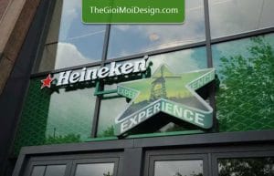 bảng hiệu heineken